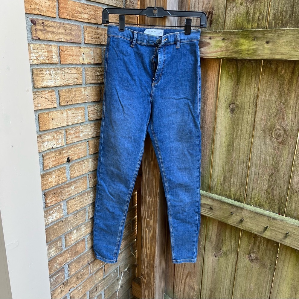 Topshop Joni Indigo Denim Jeans
